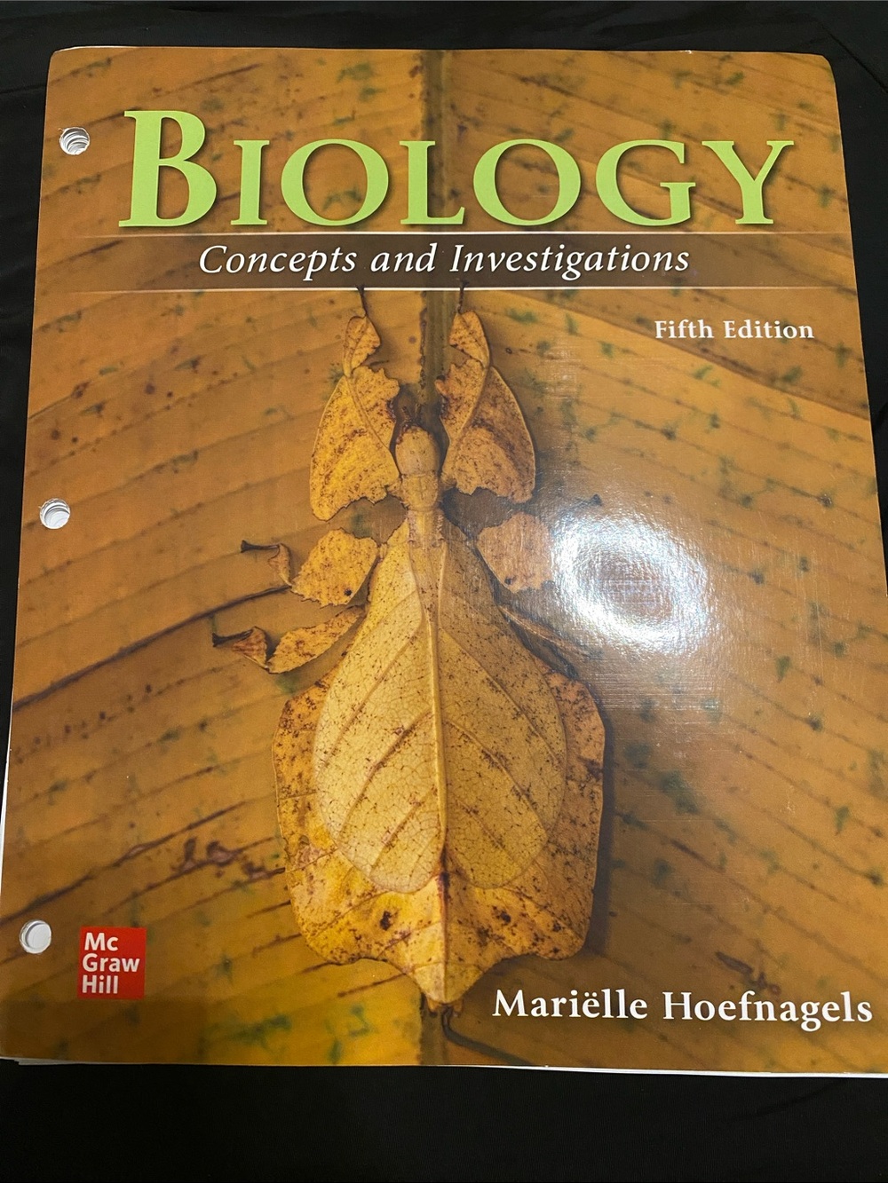 Biology Concepts and Investigations Full New Textbook